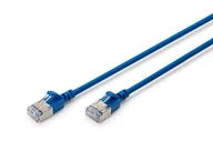 Patchcordy - Digitus CAT 6A klasa Ea, F/FTP, skrętka patch, Cu, LSZH, AWG 32/7, długość: 0,3 m, niebieski - miniaturka - grafika 1