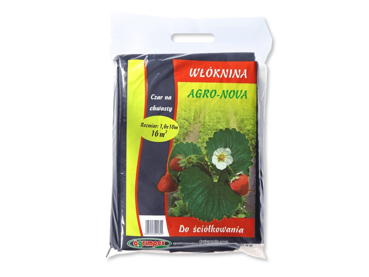 Agrimpex Agrowłóknina czarna 1,6x10m przeciw chwastom