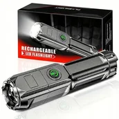 Latarki - Mini Latarka Kieszonkowa Mocna Wojskowa Xhp Szperacz Turystyczna - miniaturka - grafika 1