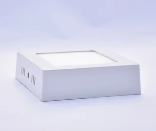 Plafon Led lampa sufitowa natynkowa kwadratowa gruba 18W barwa zimna 22cm - Oprawy, klosze i abażury - miniaturka - grafika 1