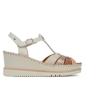 Sandały damskie - Sandały Pikolinos W3Z-1836C1 Biały - miniaturka - grafika 1