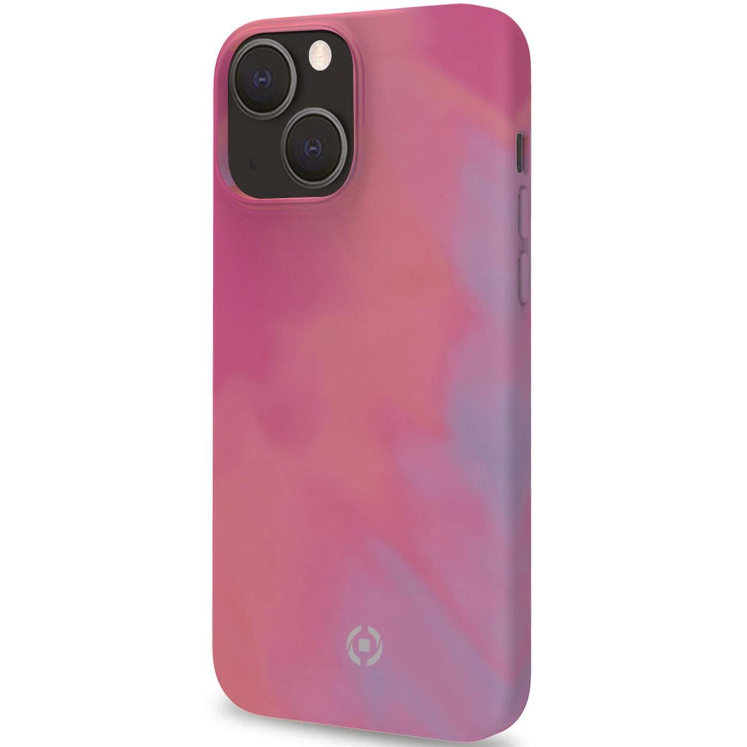 Akwarelowe etui TPU iPhone 13 różowe