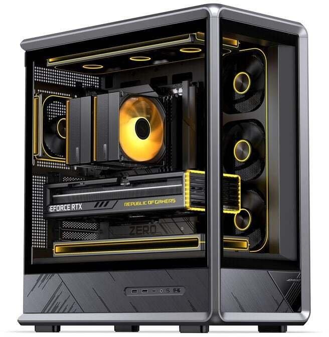 Obudowa Jonsbo D401 obudowa komputerowa Midi Tower ATX Tempered Glass czarny D401 BLACK