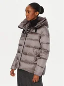 Kurtki damskie - Bomboogie Kurtka puchowa GW6012TDLC4 Brązowy Regular Fit - miniaturka - grafika 1