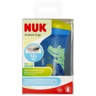 Kubki dla dzieci - Nuk Kubek 12m Action Cup Kameleon 10255574 230 ml - miniaturka - grafika 1