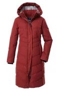 Płaszcze damskie - G.I.G.A. DX Kobiety Pikowany płaszcz/funkcjonalny płaszcz o puchowym wyglądzie z odpinanym kapturem GW 61 WMN QLTD CT, dunkel feuerrot, 42, 43531-000 - miniaturka - grafika 1