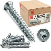 Wkręty - Wkręty do ościeżnic 7,5x62mm 100szt. - miniaturka - grafika 1