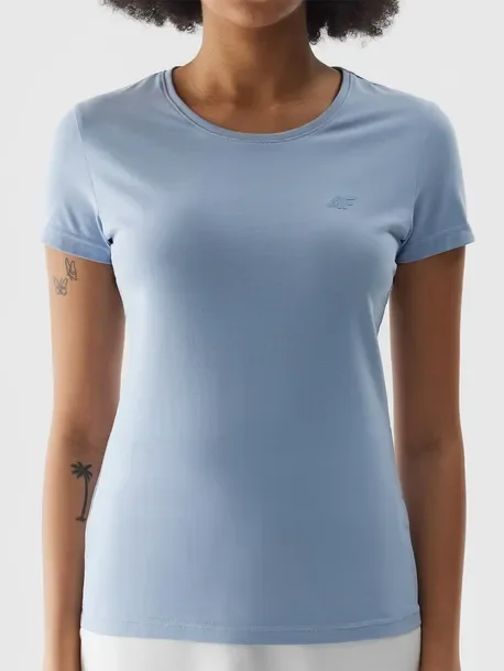 Koszulka Damska 4F T-shirt Bluzka Bawełniana Okrągły Dekolt F1161-34S-L