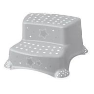 Akcesoria łazienkowe - Podest dziecięcy dwustopniowy z funkcją antypoślizgową stars igor kosmiczny szary 40 x 37 x 21 cm keeeper - miniaturka - grafika 1