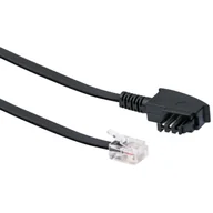 Kable miedziane - Schwaiger 3.0m RJ-12 - TAE-F 3 m Czarny - miniaturka - grafika 1