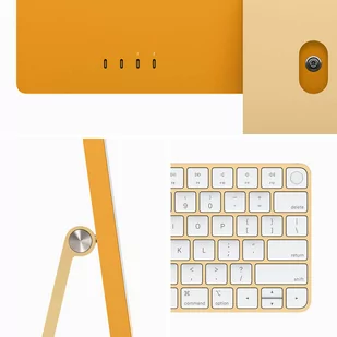 Apple iMac 24" 4,5K Retina M3 8-core CPU + 10-core GPU / 16GB / 512GB SSD / Gigabit Ethernet / Żółty (Yellow) - Zestawy komputerowe - miniaturka - grafika 4
