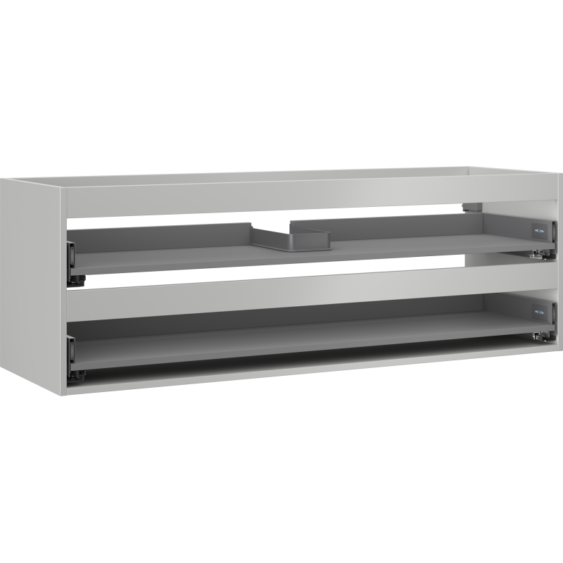 Mexen Box-A korpus szafki podumywalkowej 140 cm, 2 szuflady, szary mat - 91AX0-1400-470-2-62
