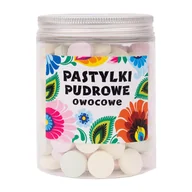 Cukierki - PASTYLKI PUDROWE OWOCOWE - ŁOWICKIE BIAŁE 220g FOLKSTAR - miniaturka - grafika 1
