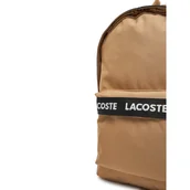 Plecaki - Plecak Lacoste NU4685NZ Beżowy - miniaturka - grafika 1