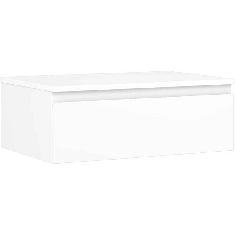 Mexen Orio szafka łazienkowa podumywalkowa 70 cm z blatem, 1 szuflada, biała mat - 91A10-07023-1-BFC01