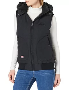 Lonsdale Kurtka damska Ansty Vest, czarny, XS - Kurtki damskie - miniaturka - grafika 1