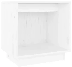 Biała drewniana minimalistyczna szafka nocna E2-S19 - Szafki nocne - miniaturka - grafika 1