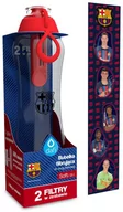 Butelki filtrujące - Butelka filtrująca Dafi SOFT FC Barcelona 0,5 l makowa z 2 filtrami - miniaturka - grafika 1