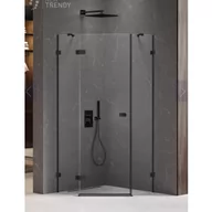 Kabiny prysznicowe - New Trendy EXK-3873 KABINA AVEXA BLACK PI$764CIOKąTNA L 80x80x200 CZYSTE 6mm ACTIVE SHIELD - miniaturka - grafika 1