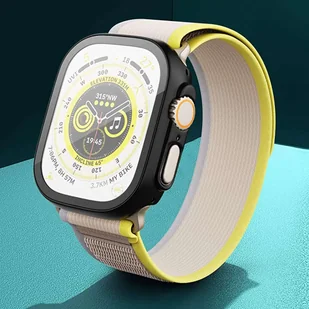 Obudowa ochronna z szkłem Alogy Protector Case 2w1 nakładka etui do Apple Watch Ultra 49mm Czarna - Akcesoria do smartwatchy - miniaturka - grafika 10