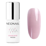 Lakiery hybrydowe - Neonail Baza Hybrydowa Cover Base Protein Light Nude - miniaturka - grafika 1