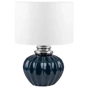 Lampa stołowa ceramiczna niebieska NERIS - Lampy stojące - miniaturka - grafika 1