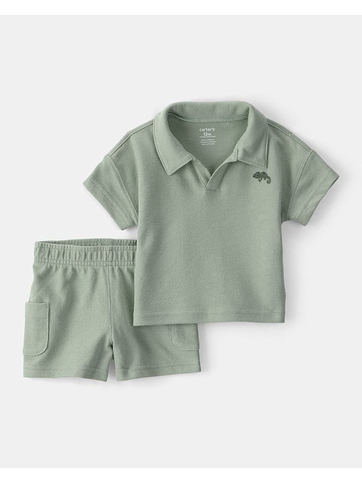 carter's 2-częściowy zestaw w kolorze zielonym
