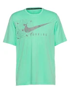 Koszulki sportowe męskie - Nike Koszulka w kolorze miętowym do biegania - miniaturka - grafika 1