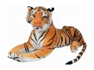 Maskotki i pluszaki - TYGRYS BRĄZOWY LEŻĄCY DUŻY KOT JAK ŻYWY 85+50cm - miniaturka - grafika 1