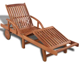 Elior Drewniany leżak ogrodowy D6-W81 - Leżaki ogrodowe - miniaturka - grafika 1
