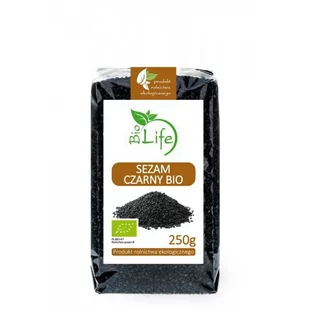 BioLife 101BioLife Sezam Czarny Niełuskany 250g - ZLFSEZAMCZA250 - Zdrowa żywność - miniaturka - grafika 1