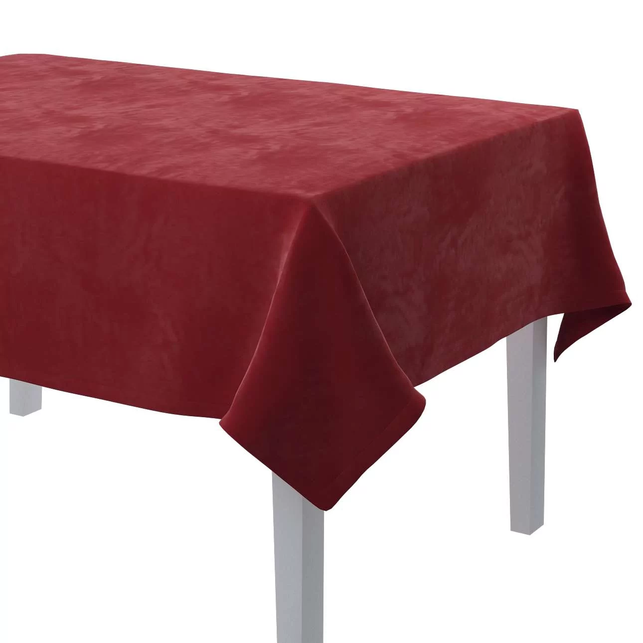 Dekoria Obrus prostokątny intensywna czerwień 130 × 160 cm Velvet