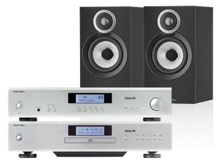 Rotel A11 Tribute (srebrny) + CD11 Tribute (srebrny) + 607 S3 (czarny) - Zestawy stereo - miniaturka - grafika 1