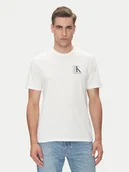 Koszulki męskie - Calvin Klein T-Shirt LV04RC853G Biały Regular Fit - miniaturka - grafika 1