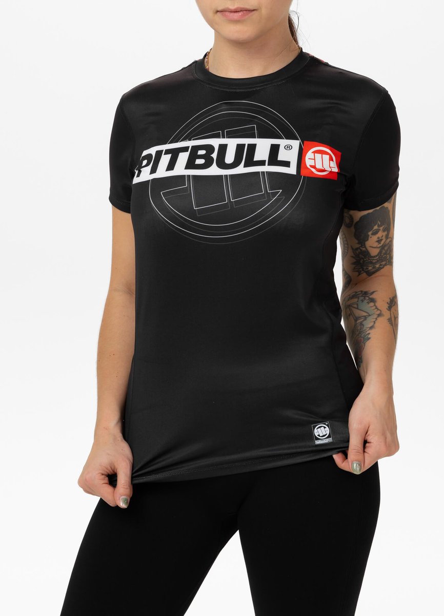Damska koszulka sportowa Mesh PIT BULL HILLTOP SPORTS WMN czarna-M