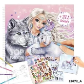 Kolorowanki, wyklejanki - Zestaw z naklejkami Fantasy Friend Top Model 12072A - miniaturka - grafika 1
