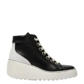 Botki damskie - Botki Fly London DICE 468 Black (Offwhite Sole) Dublin P601468008 - miniaturka - grafika 1