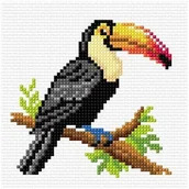 Zabawki kreatywne - Haft krzyżykowy - Tukan - miniaturka - grafika 1