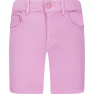Spodnie i spodenki dla dziewczynek - Guess Szorty BULL | Slim Fit | denim - miniaturka - grafika 1