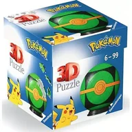 Puzzle - Puzzle 3D RAVENSBURGER Kula Pokémon Repeat Ball 11626 (54 elementy) - miniaturka - grafika 1