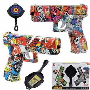Pistolet 2X Zestaw Glock Karabin Na Kulki Żelowe - Zabawki militarne - miniaturka - grafika 1