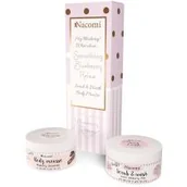 Zestawy kosmetyków damskich - Nacomi SET Blueberry Dream masło do ciała 180g + pianka peelingująca do ciała 180g - miniaturka - grafika 1