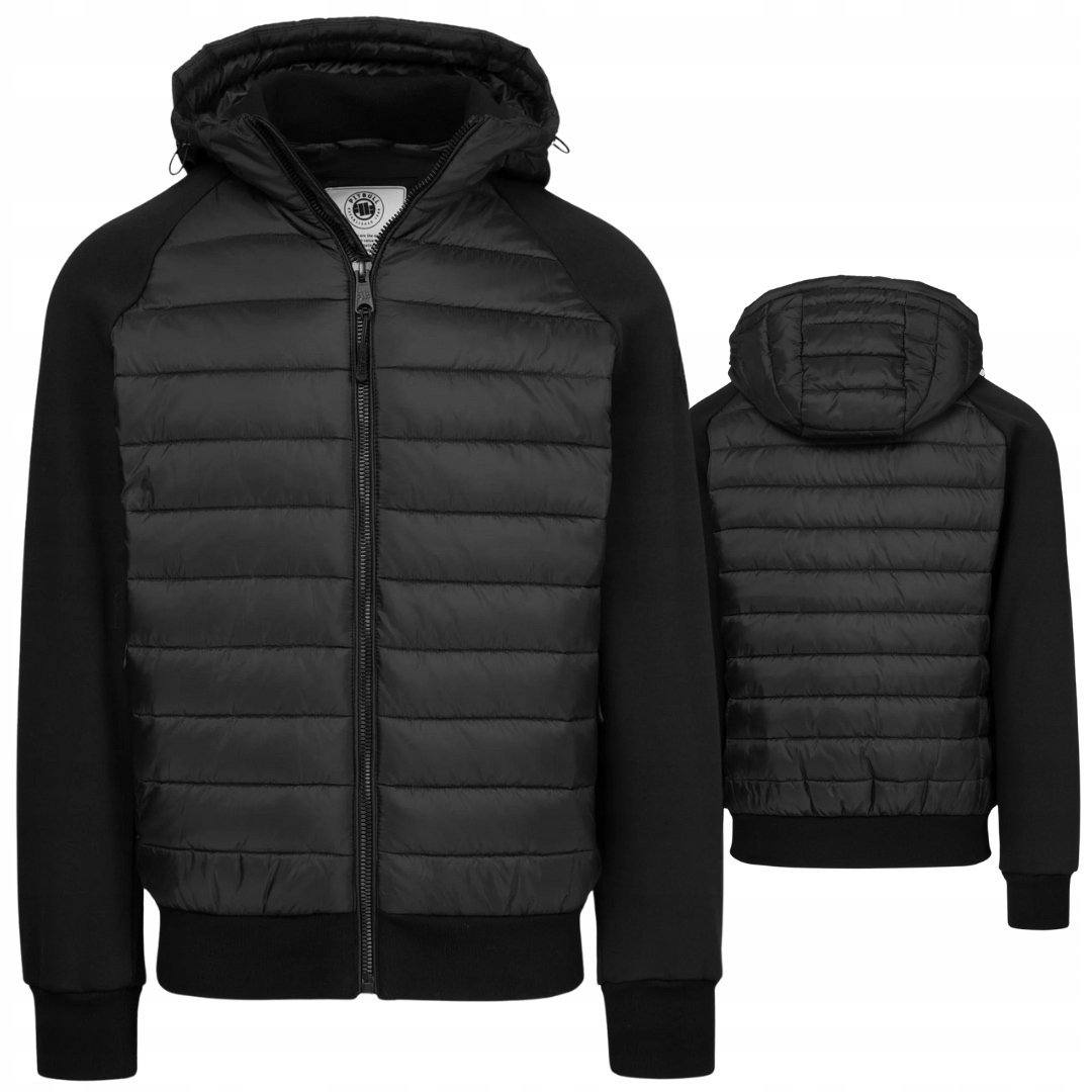 PITBULL WEST COAST KURTKA MĘSKA PRZEJŚCIOWA Z KAPTUREM PALOMAR CZARNA S