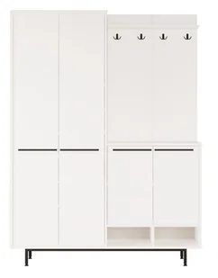 Nowoczesna garderoba OASIS biała - Wieszaki i stojaki - miniaturka - grafika 1