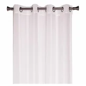 Firany - Firanka z kółkami CONTI 140 x 260 cm biały - miniaturka - grafika 1