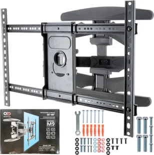 MOCNY OBROTOWY UCHWYT TV WIESZAK DO TELEWIZORA 55-85 CALE KOMPLET ŚRUB VESA - Inne akcesoria audio-wideo - miniaturka - grafika 1