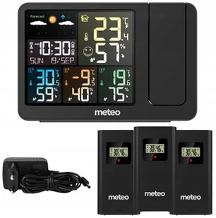 Stacja Pogody Pogodowa Dcf Pogodynka Barometr Budzik Projektor 3 Czujniki - Stacje pogodowe - miniaturka - grafika 1