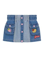 Spódnice - Guess Spódnica jeansowa K6GD05 D7850 Niebieski Regular Fit - miniaturka - grafika 1
