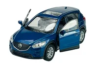 Samochody i pojazdy dla dzieci - WELLY MAZDA CX-5 NIEBIESKA 1:34 SAMOCHÓD NOWY METALOWY MODEL - miniaturka - grafika 1