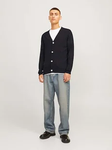 Jack & Jones Kardigan w kolorze granatowym - Swetry męskie - miniaturka - grafika 1